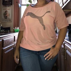 ✨Puma Rose Gold Mesh Shirt✨